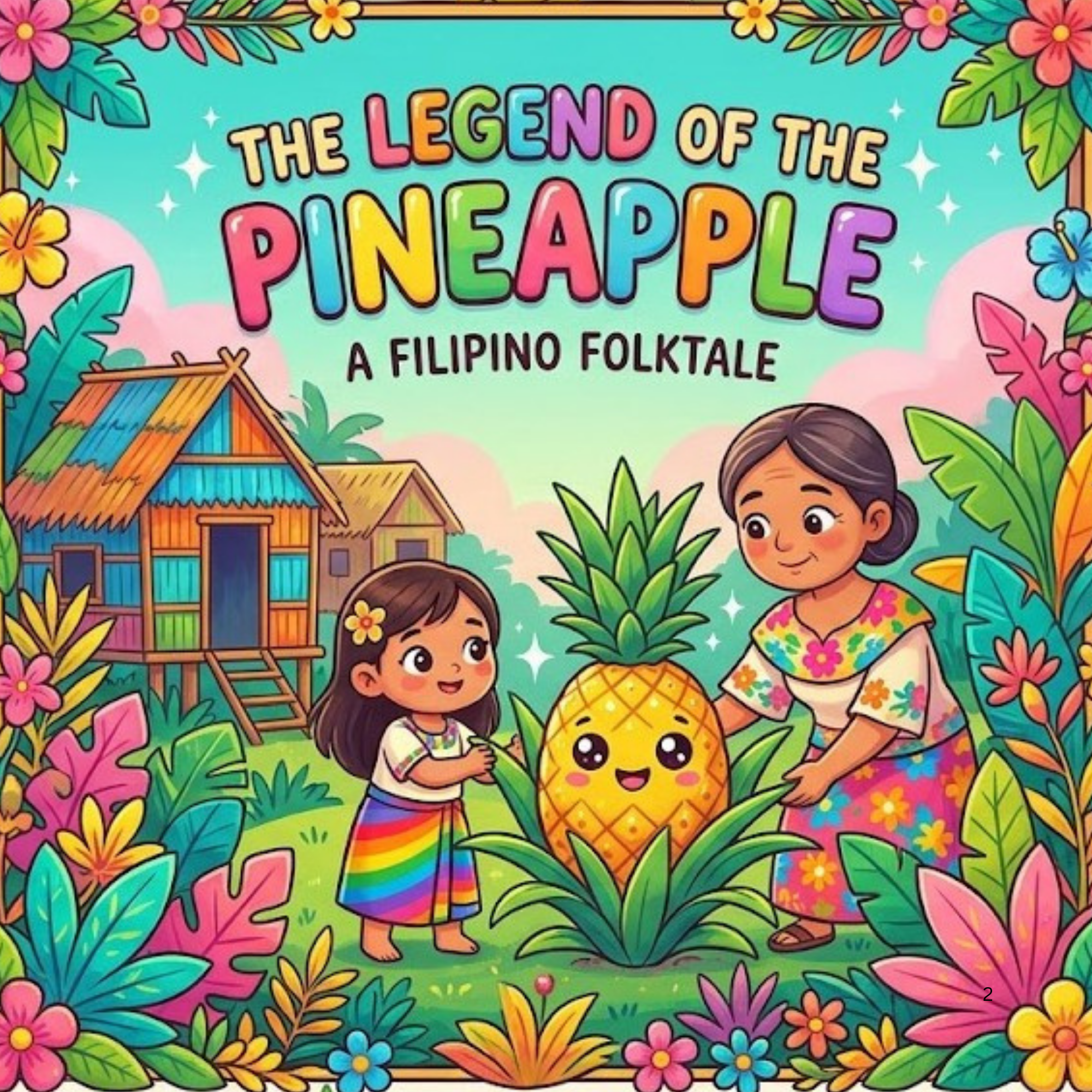 The Legend of the Pineapple | Digital Children's PDF, Printable Storybook for Kids, Fun Bedtime Story Download, Colorful Kids Activity