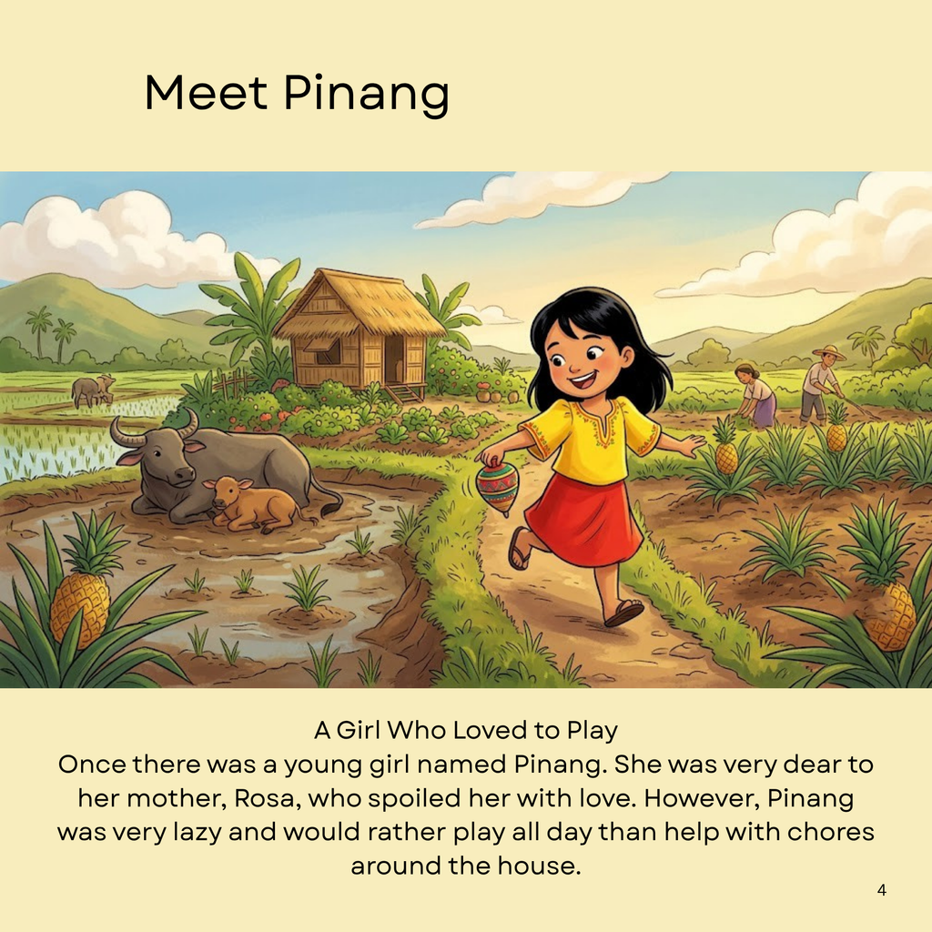 The Legend of the Pineapple | Digital Children's PDF, Printable Storybook for Kids, Fun Bedtime Story Download, Colorful Kids Activity