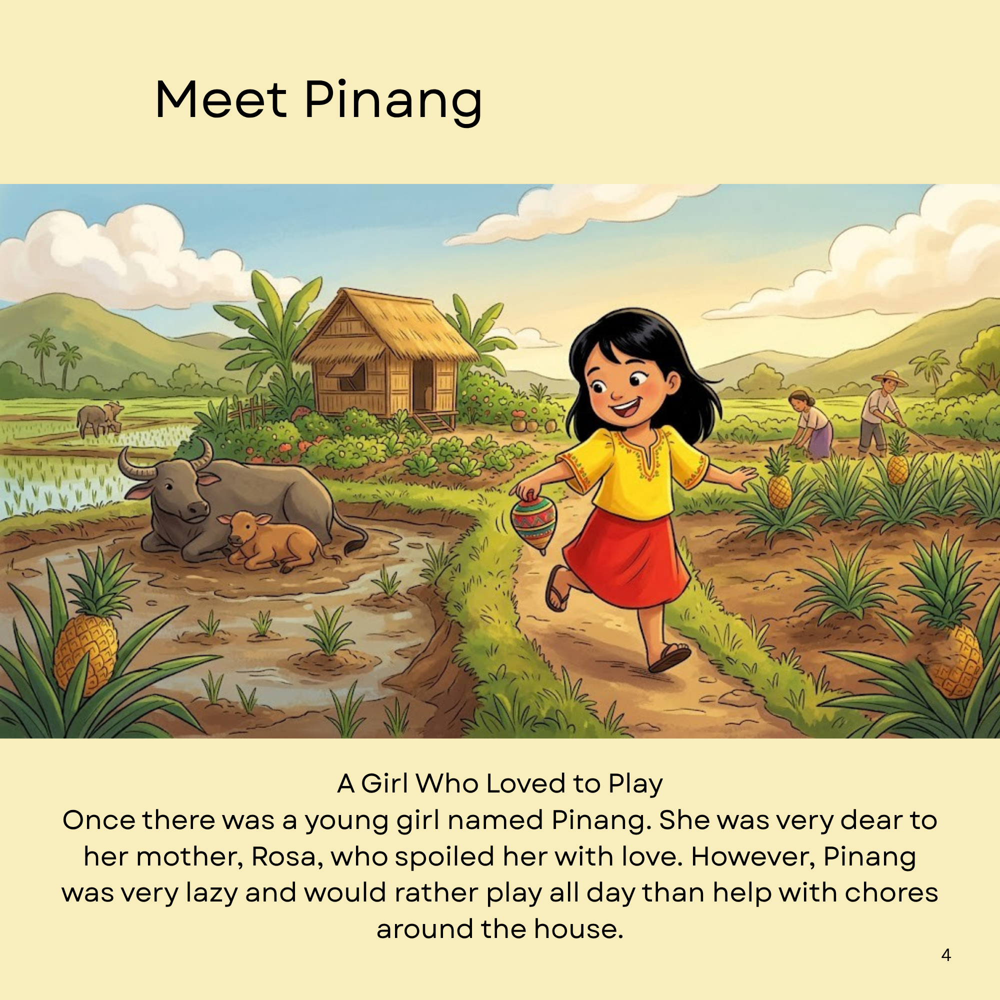 The Legend of the Pineapple | Digital Children's PDF, Printable Storybook for Kids, Fun Bedtime Story Download, Colorful Kids Activity