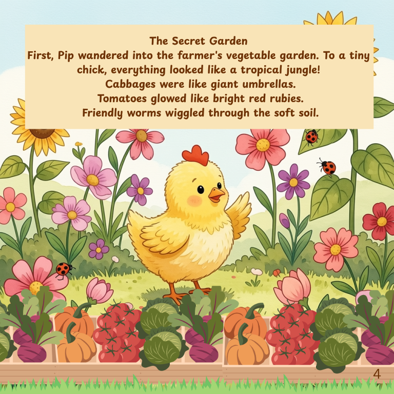 The Little Chicken Adventure: A Tale of Curiosity, Courage, and Coming Home