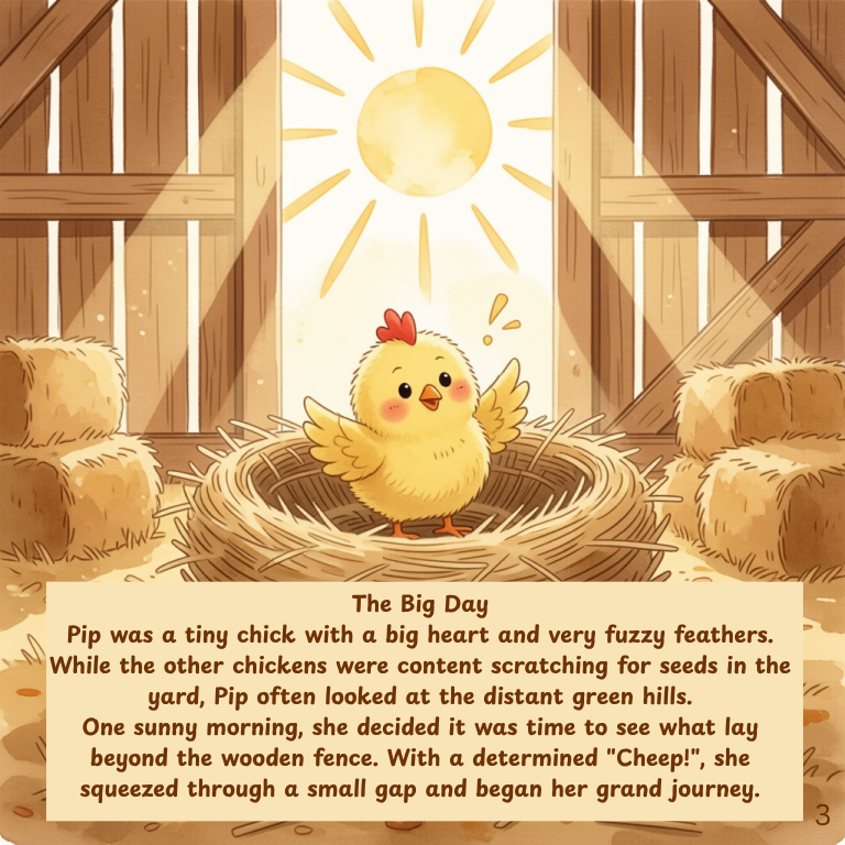 The Little Chicken Adventure: A Tale of Curiosity, Courage, and Coming Home